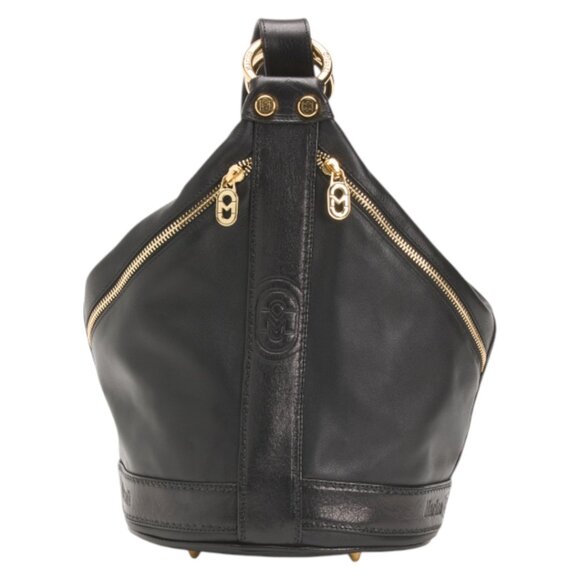 MARINO ORLANDI Black Made In Italy Leather Tote - Picture 3 of 4